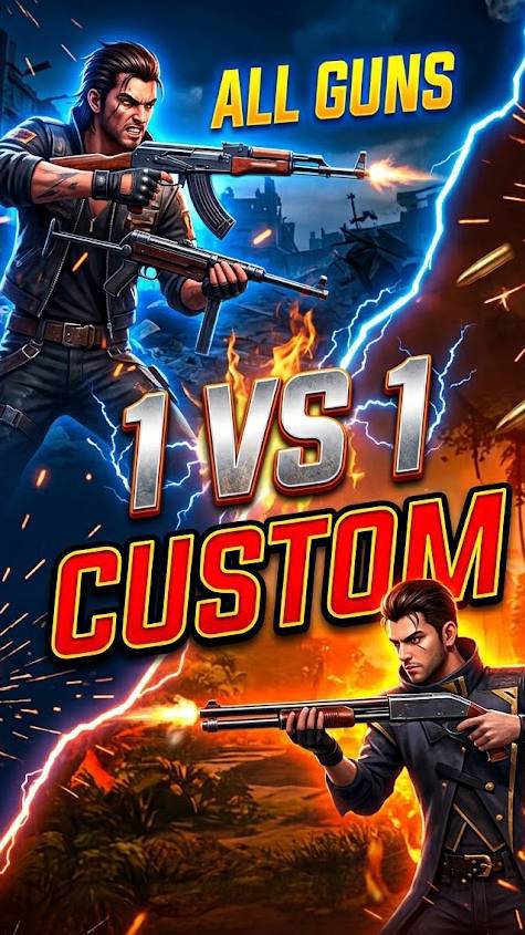 1 vs 1 coustom challange