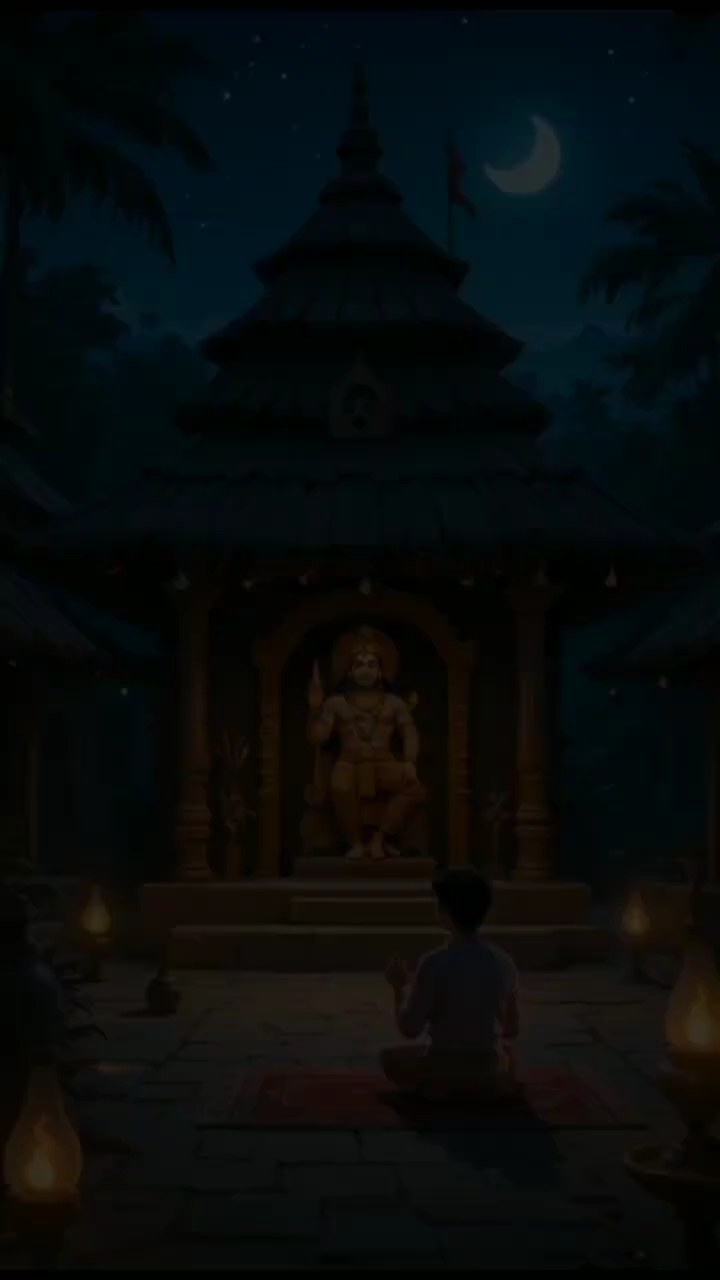 हनुमान जी के मंदिर में आया भूत 😱