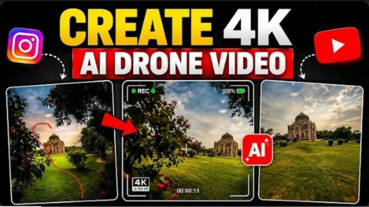 Create 4k Ai Drone video  Kaise banaye| Ai tutorial video