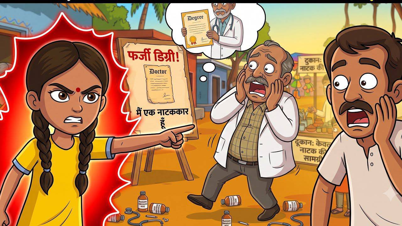 नकली डॉक्टर का ऐसा राज खुला कि पूरा गाँव हैरान 😱 | Dr. Tantan | Hindi Cartoon Story