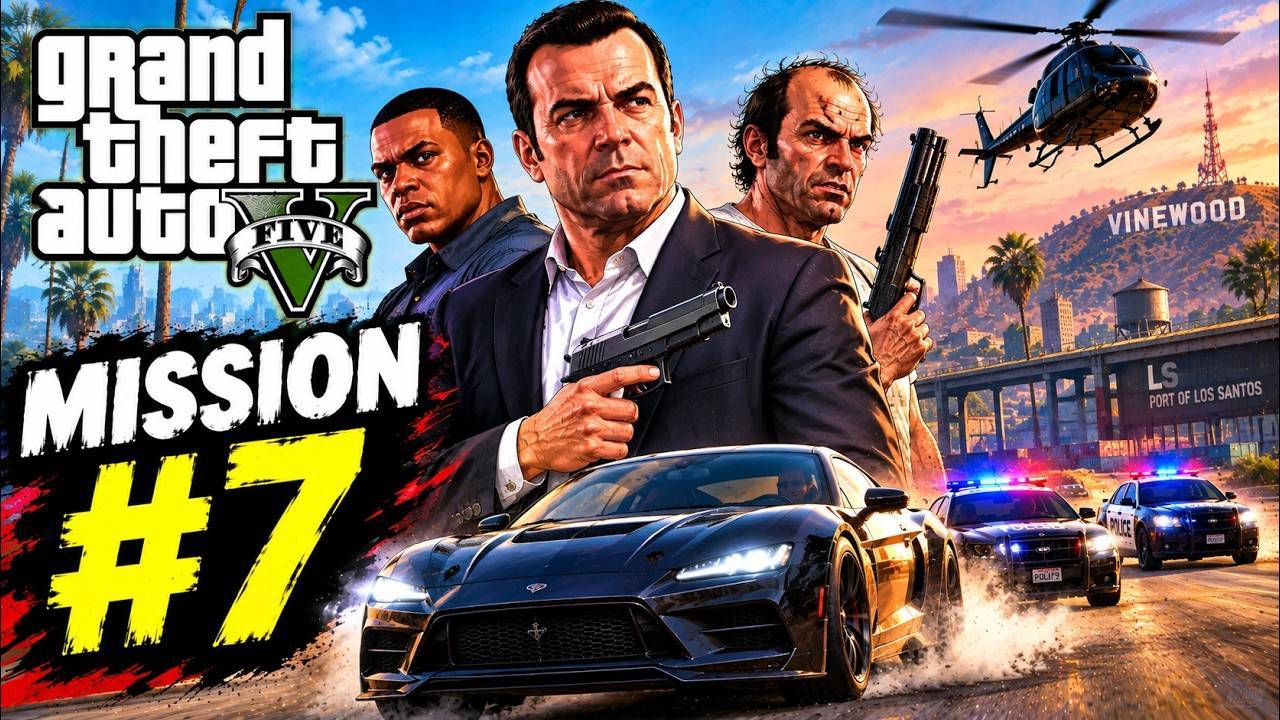 GTA 5 Mission #7 💥 | Epic Action & Police Chase!