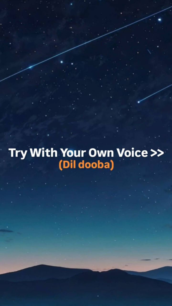 TRY WITH YOUR OWN VOICE 🩷- DIL DOOBA SONG LYRICS #song #lyrics #songlyrics