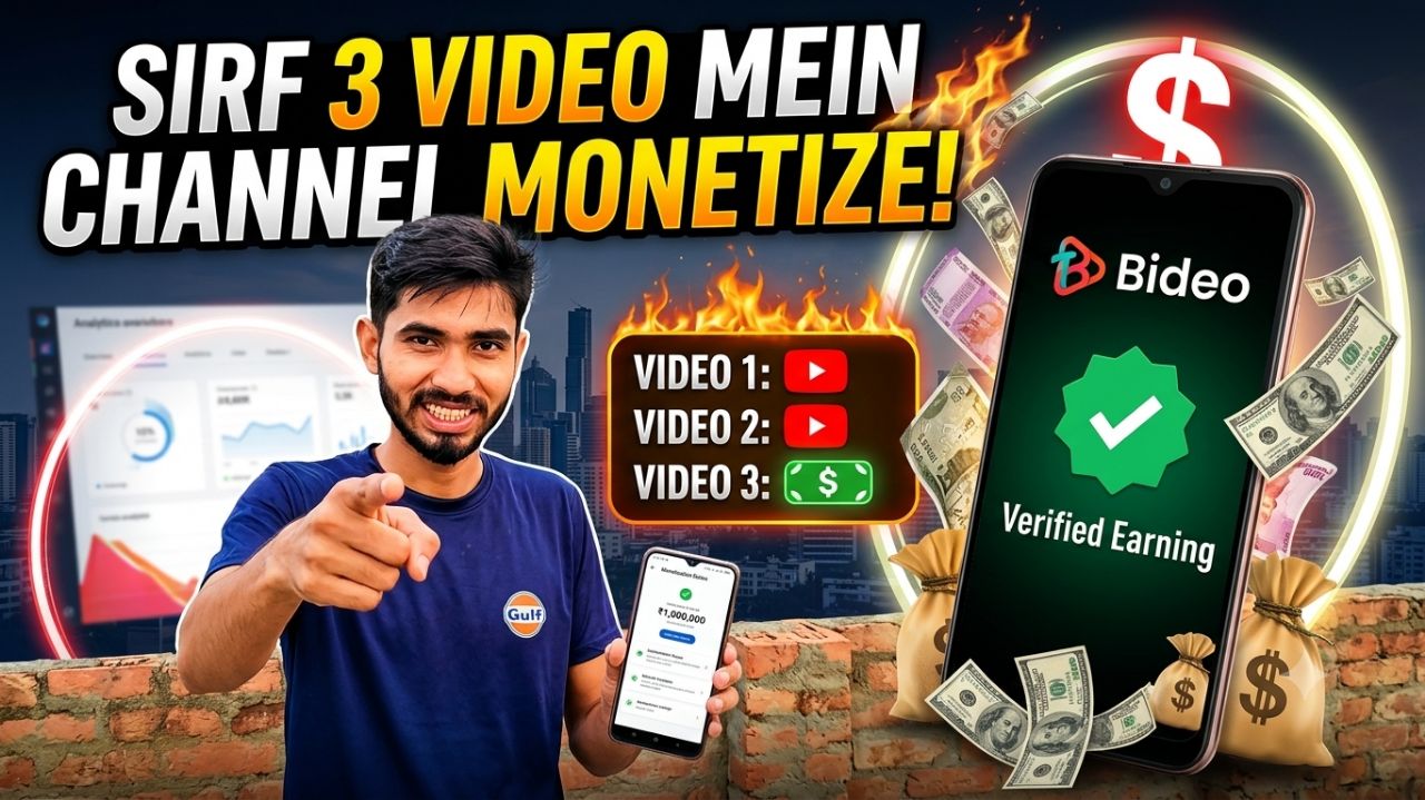 Sirf 3 video me channel monitize ho jayega new app lunch