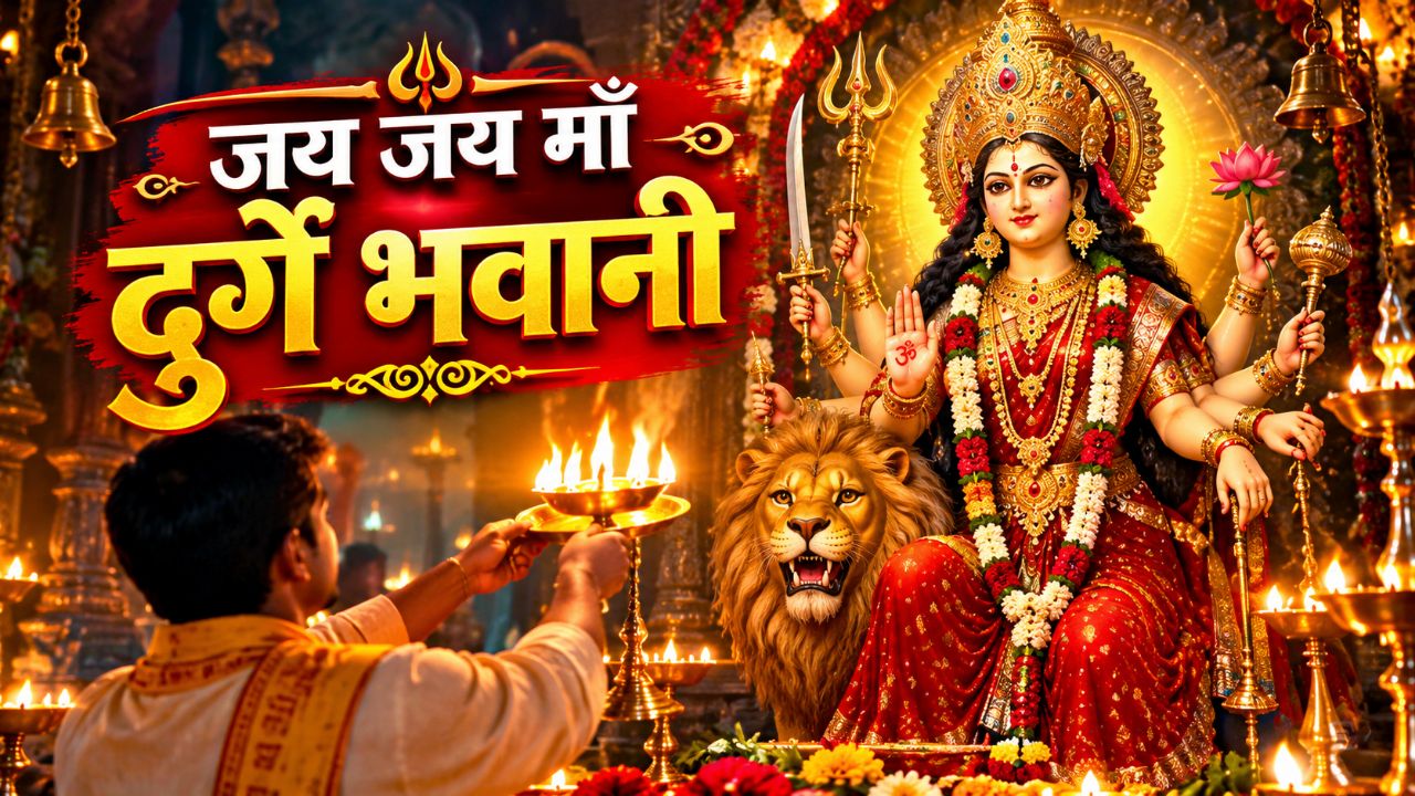 जय जय माँ दुर्गे भवानी 🙏 | माँ दुर्गा की शक्तिशाली आरती 🚩