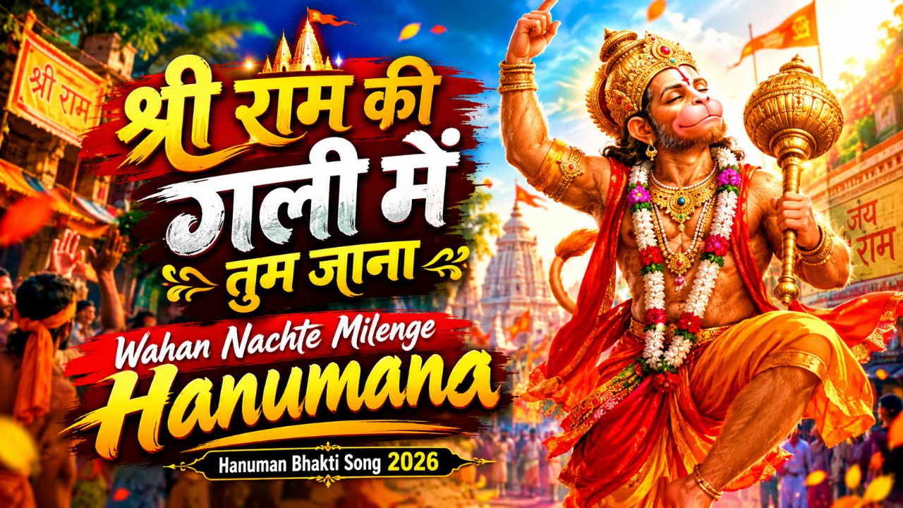 श्री राम की गली में तुम जाना 🚩 Wahan Nachte Milenge Hanumana | Hanuman Bhakti Song 2026