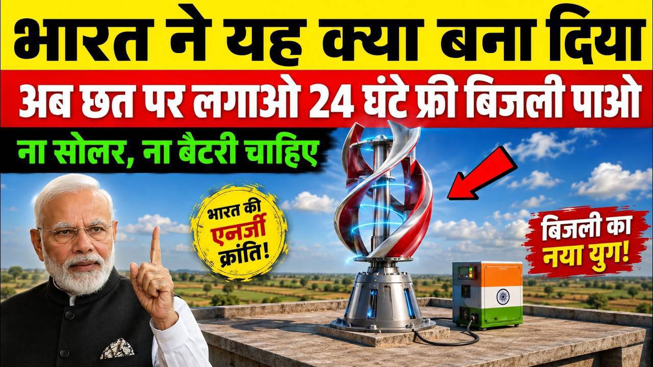 🇮🇳 भारत ने कर दिया बड़ा कमाल! सोलर की छुट्टी, अब छत से मिलेगी 24 घंटे FREE बिजली!