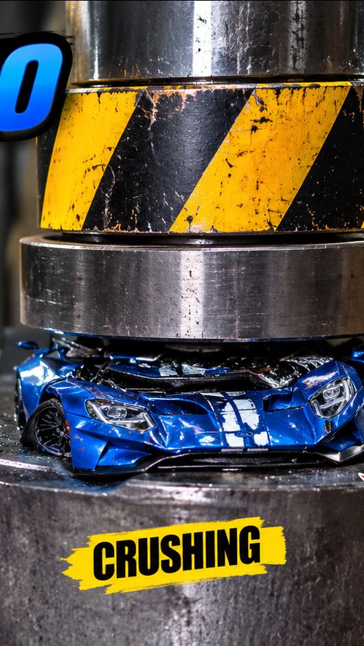 🎂 Cake Gets Completely Crushed by Hydraulic Press! 😱
