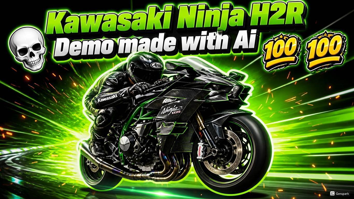 Kawasaki Ninza H2R Demo made with Ai 💀💀🤐
