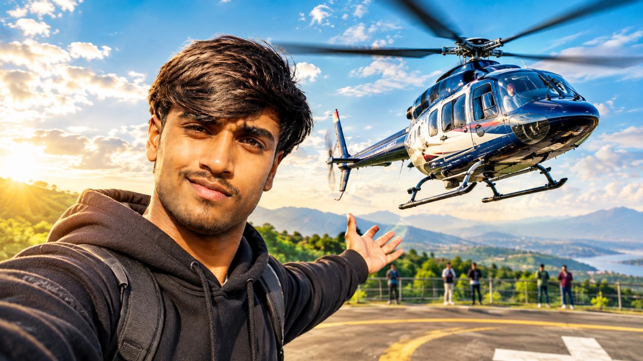 first time helicaptur shoo #vlog #vedio