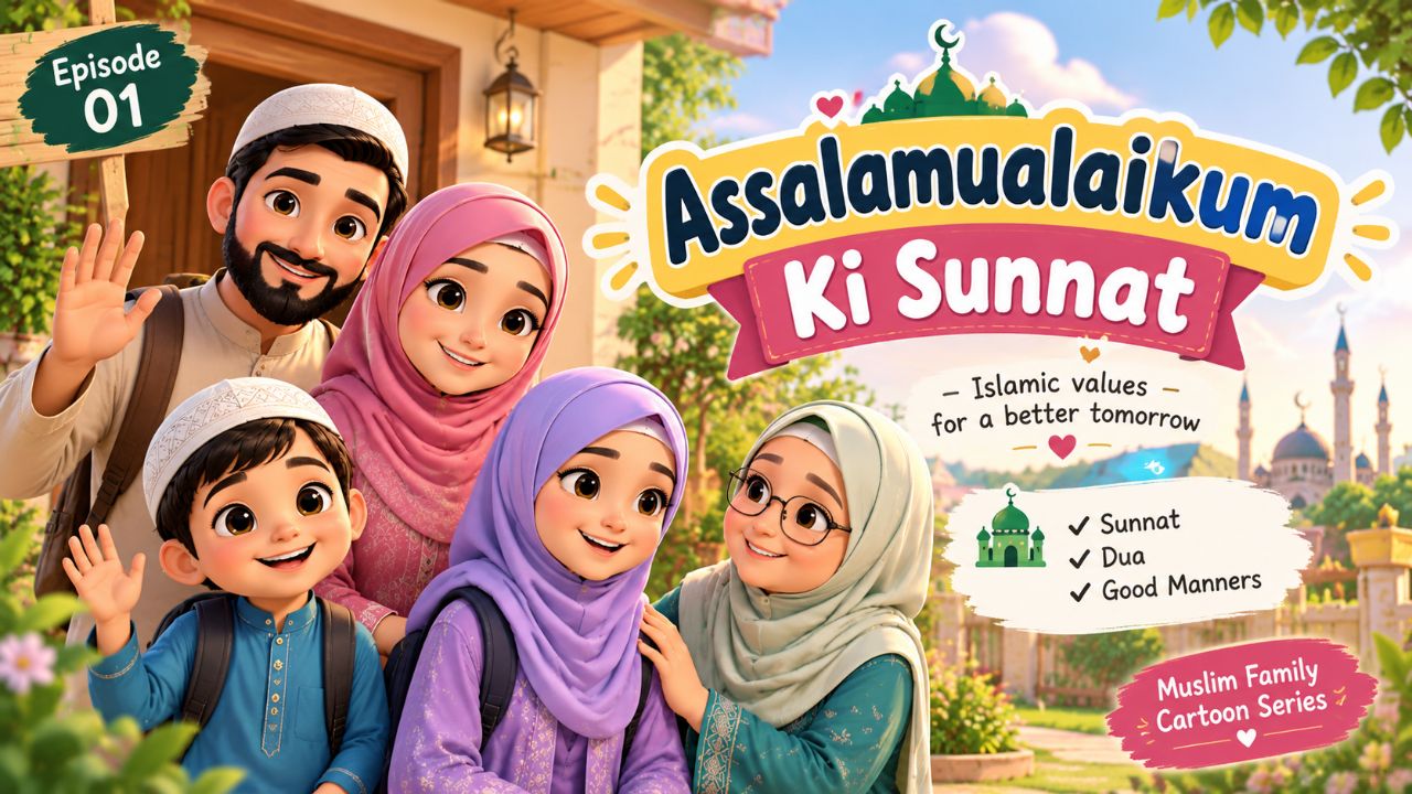 Assalamualaikum Ki Sunnat | Muslim Family Cartoon | Episode 1