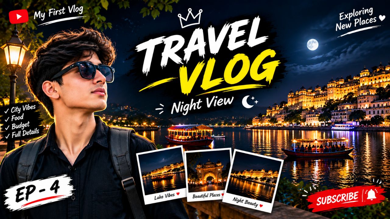 Night Travel Vlog 🌙✨ | Amazing Night View & Full Masti | EP-4