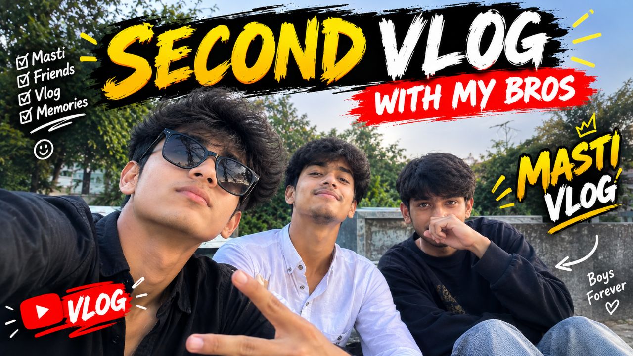 #2nd vlog with bro full enjoy 😊