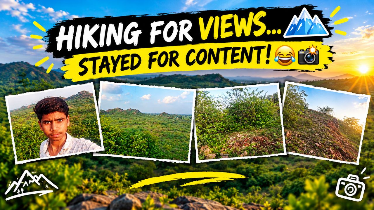 Went Hiking for the Views… Ended Up Making Content! 😂🏔️📸