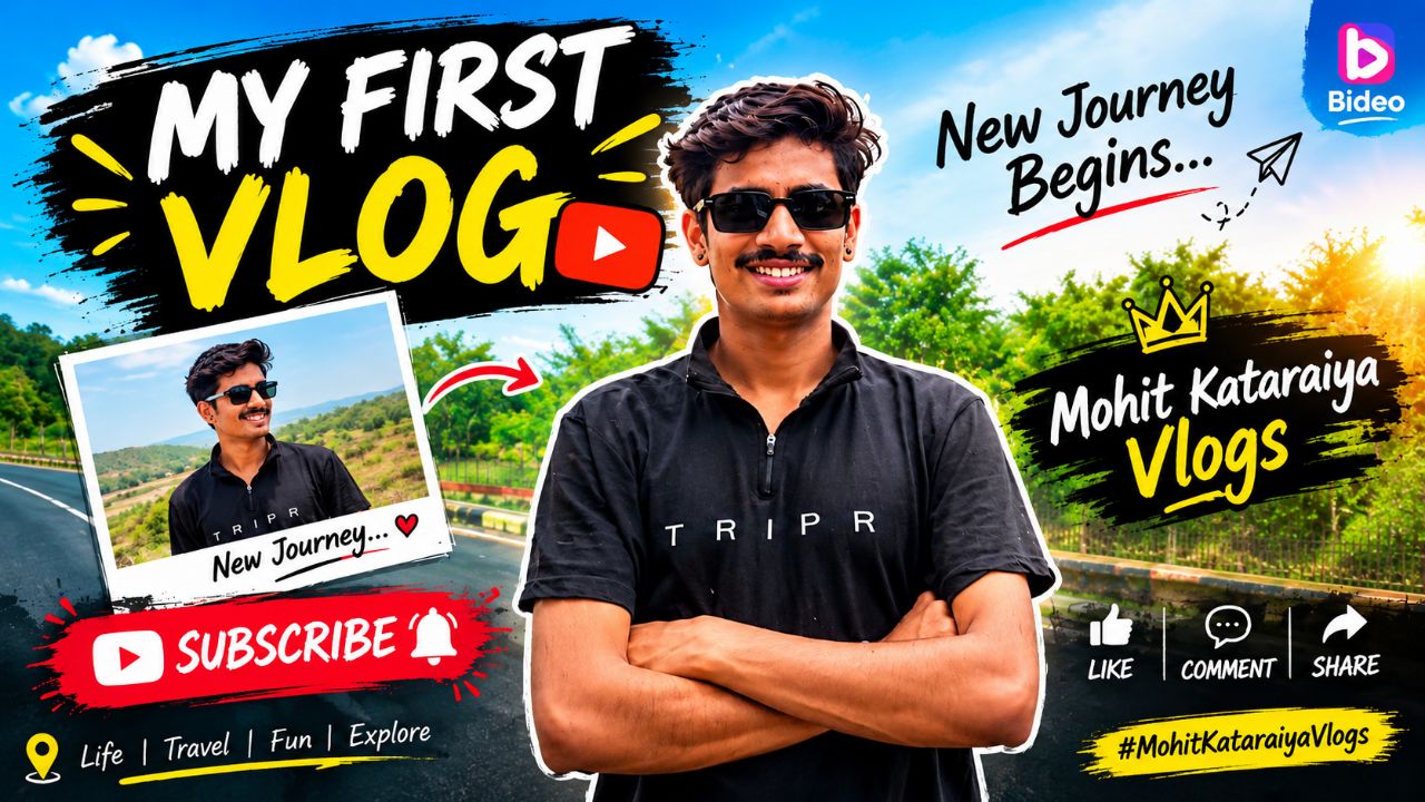 My First Vlog ❤️ | New Journey Begins | Mohit Kataraiya Vlogs 🎥✨|| bideo