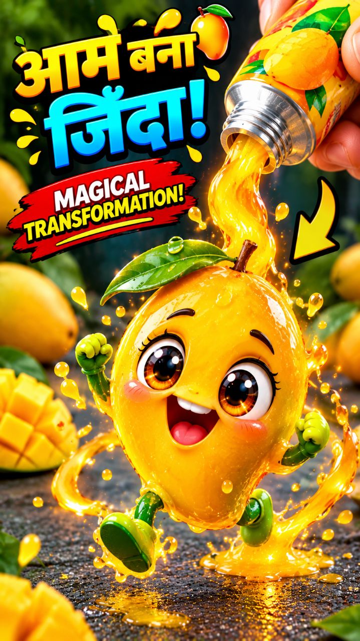🥭😱 आम बना जिंदा! 😂✨ | Magical Mango Transformation #Shorts
