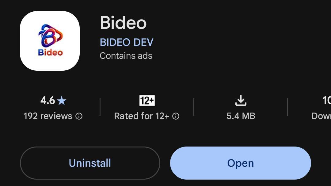 Bideo app ko install kaise karen