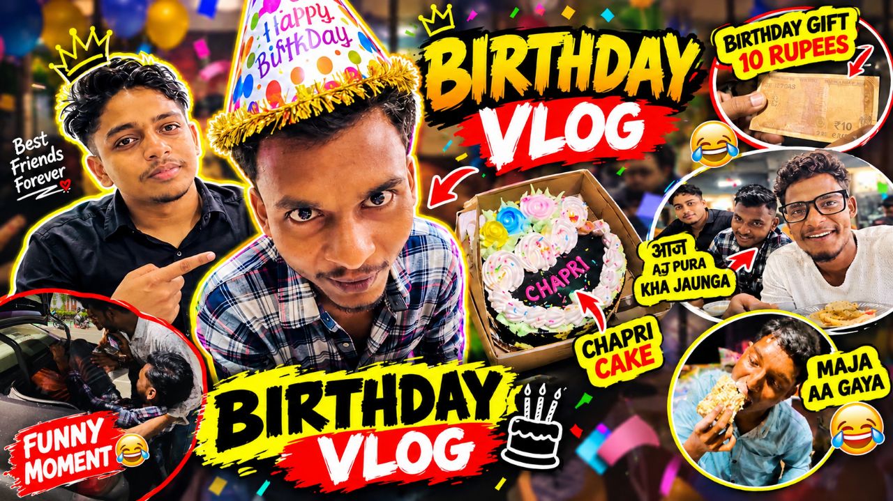 Ye Birthday Party Yaad Rahegi 😆😂 | 10 Rupees Birthday Gift 🤣 | Comedy Vlog 😹 | MrRajboy