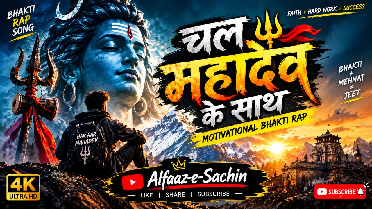 चल महादेव के साथ 🔱 | Motivational Bhakti Rap | हर हर महादेव | Alfaaz-e-Sachin