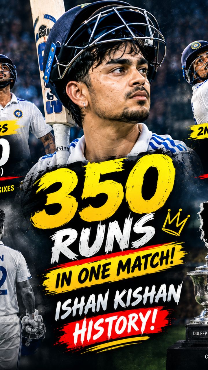 “350 RUNS! 😱 Ishan Kishan ने Duleep Trophy में रचा इतिहा