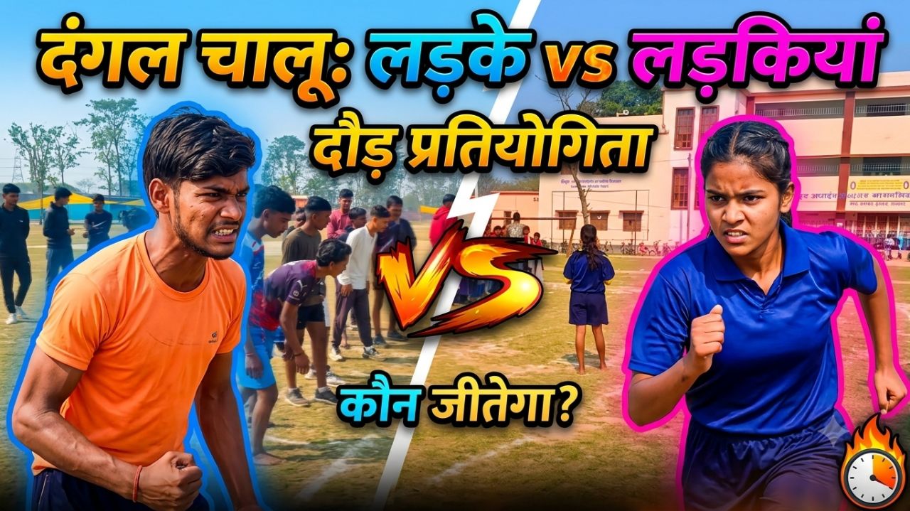 Dangal dalu boys vs girls compilation running