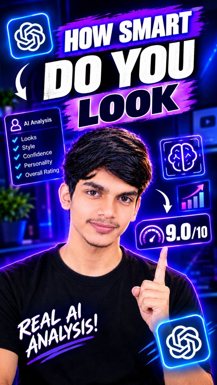 AI ने बताया मैं कितना Smart दिखता हूँ! 🤯🔥