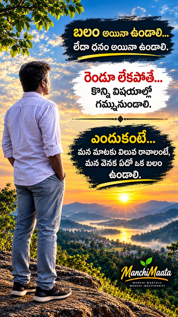 బలం లేకపోతే... గమ్మునుండాలి! 🔥