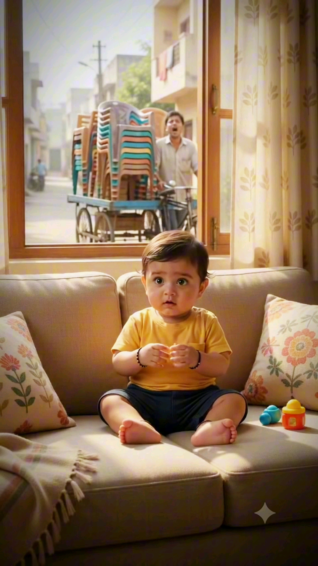 Cute baby ai video
