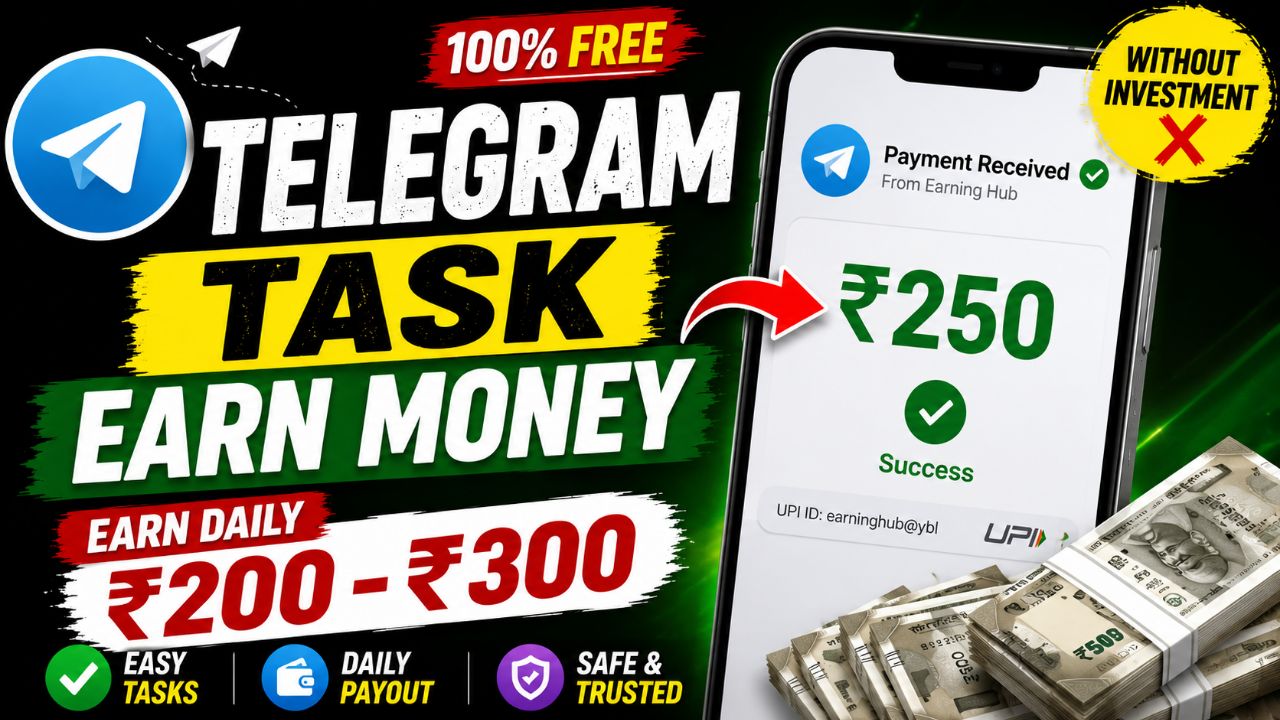 Telegram Tasks Earn Money ✅ 200₹ - 300₹ Daily 🤑Telegram Review Tasks Earn Money Do Task Earn Money