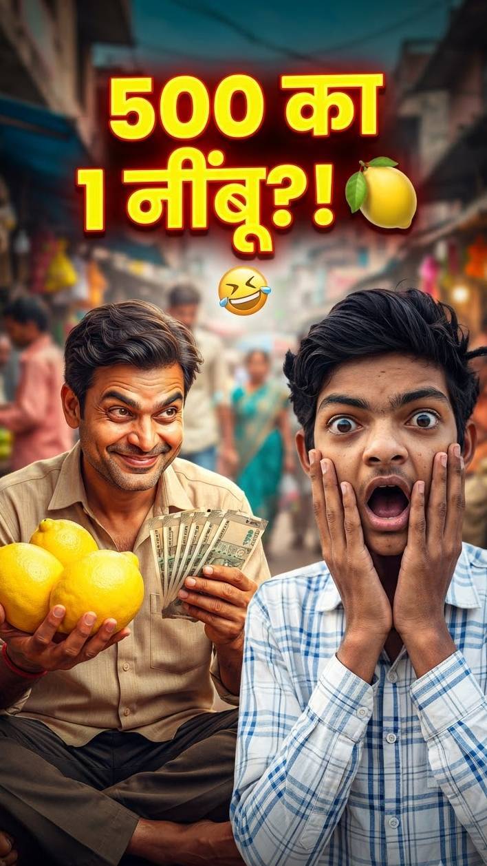 आ जाओ! नींबू ले लो नींबू! 🍋 500 का एक, 500 का एक!