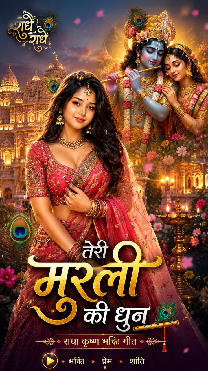राधे राधे मेरे श्याम ❤️ | तेरी मुरली की धुन | Radha Krishna Bhakti Song | Krishna Love Song 2026
