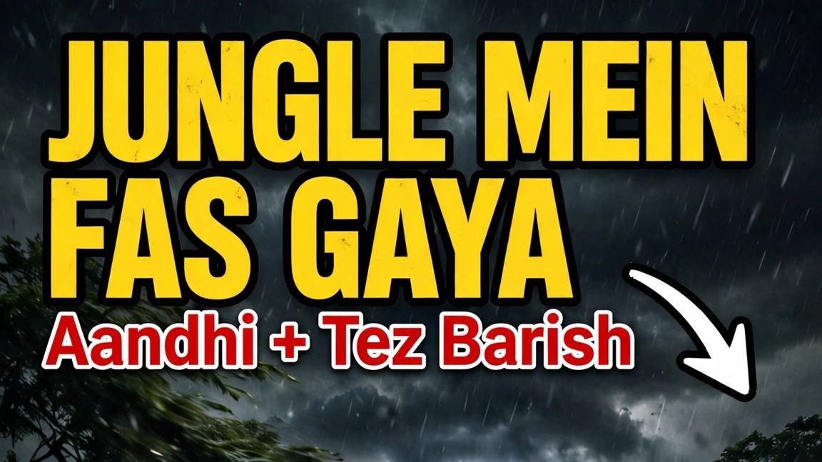 Jungle Me Fas Gaya 😱 Aandhi + Tez Barish
