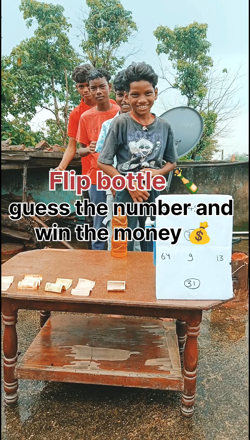 Flip the bottle and win money