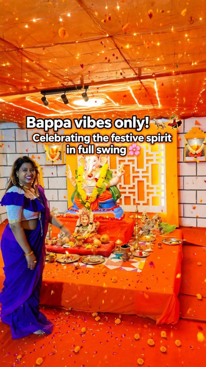 ​Ganpati Bappa Morya! 🙏✨ Welcoming Bappa with joy, devotion, and dance!