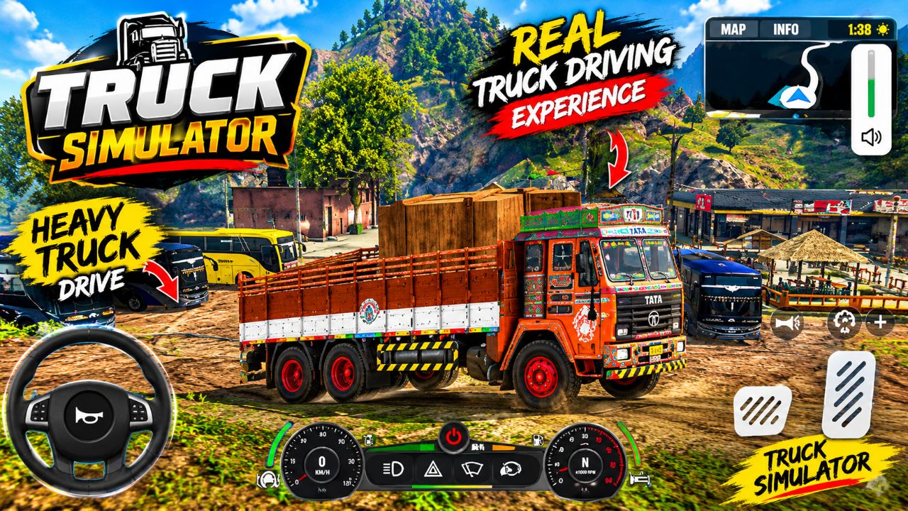 Truck Simulator Game | Indian Truck Driving Gameplay