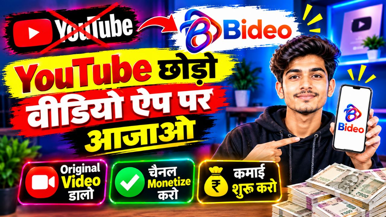YouTube छोड़ो! Bideo App पर आ जाओ 🔥 | 3 Original Videos से Monetization? 💰