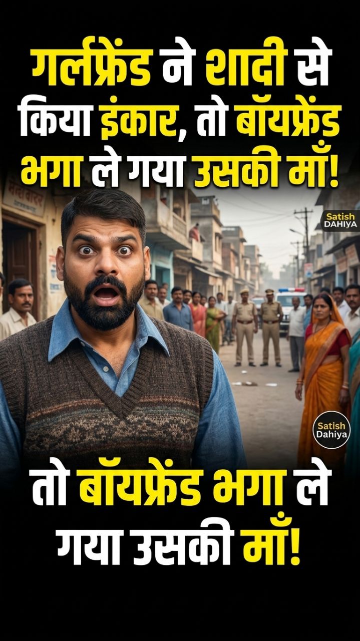 गर्लफ्रेंड ने मना किया तो मां को भगाया! 😱 #ViralNews #HindiScript