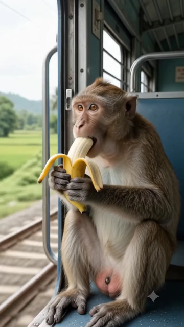 बंदर ने खाया केला और फेंक दिया बीज 😱 फिर जो हुआ… 🍌🌱 | AI Video #Shorts