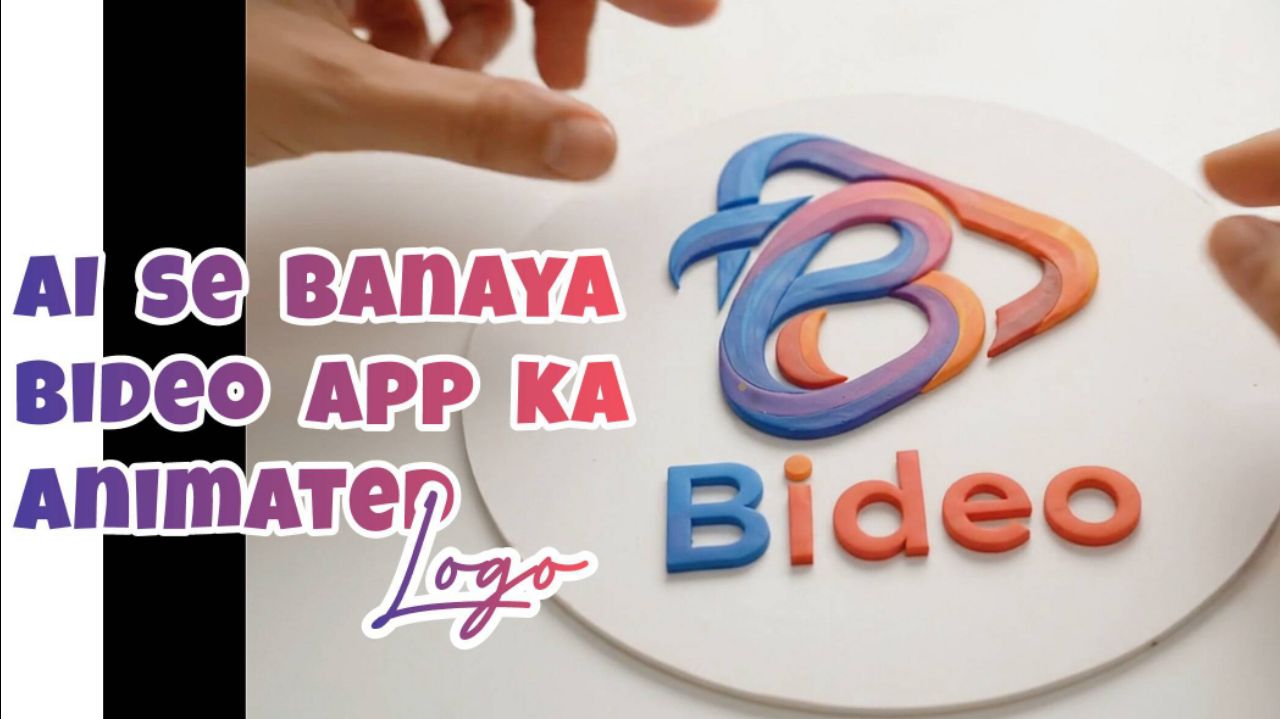 ✨AI se Bideo app ka logo animation 💫