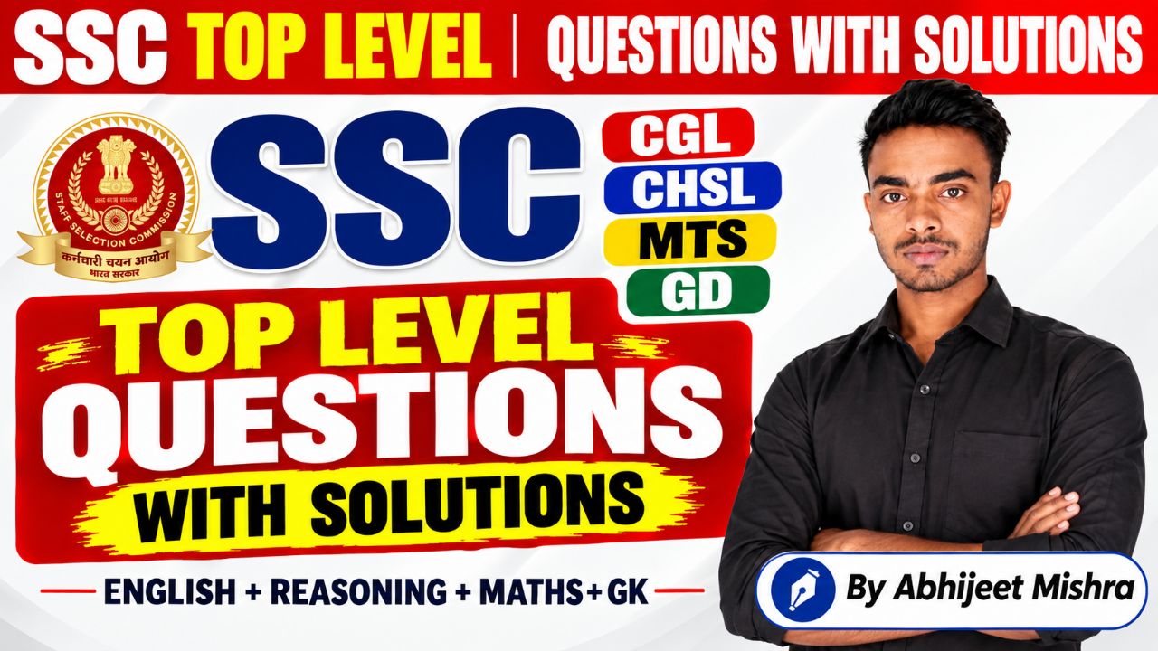 Average Chapter | SSC Top Level Questions with Solutions | Maths by Abhijeet Sir | CGL CHSL MTS GD