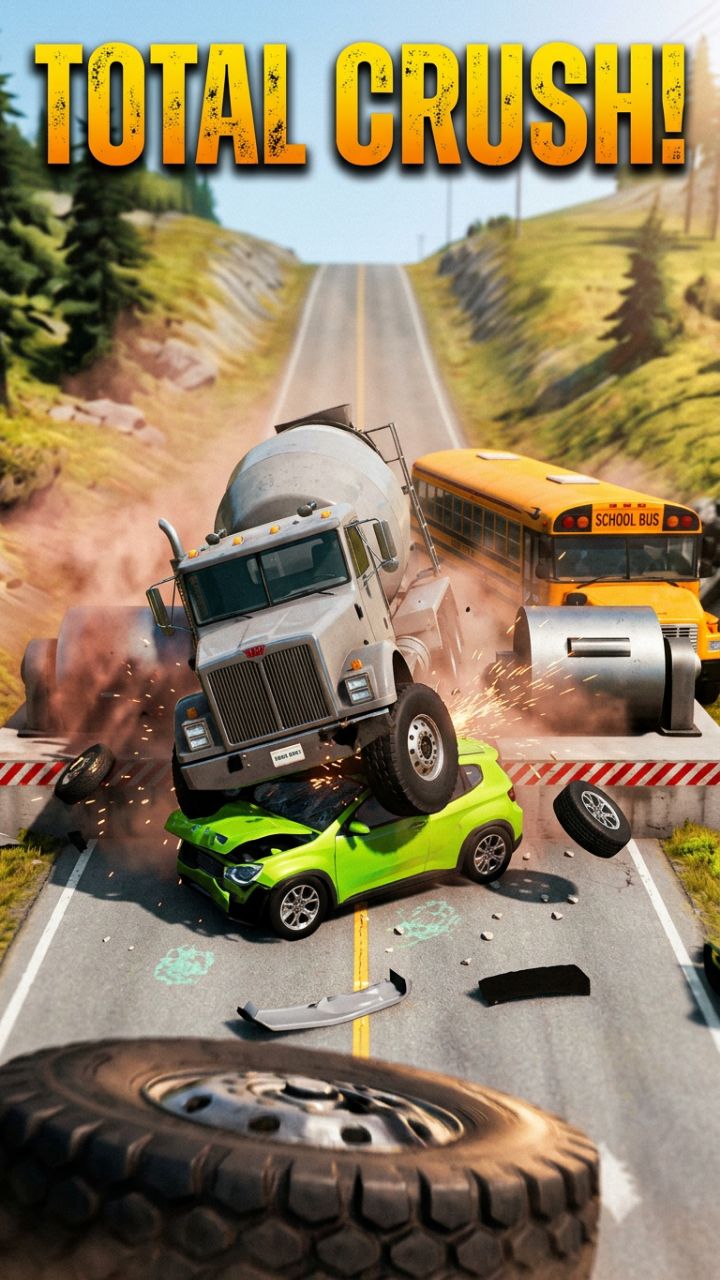 BeamNG Car Crash Challenge | Crazy Crash