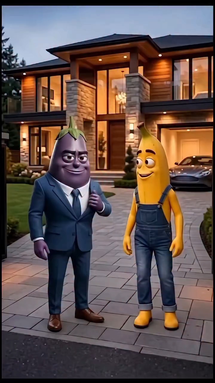 Kela aur bangan chhupkar ghar ke ander Gye