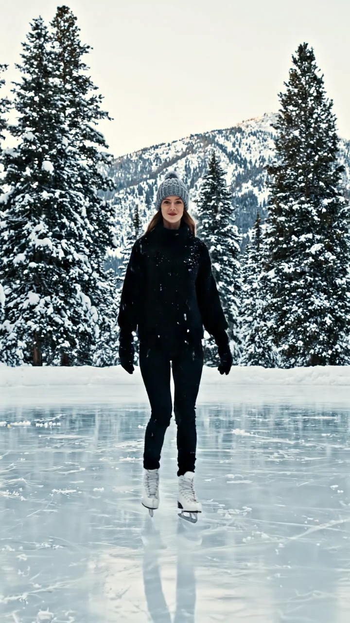 🧊🏔️🎿Ice sketing trending video