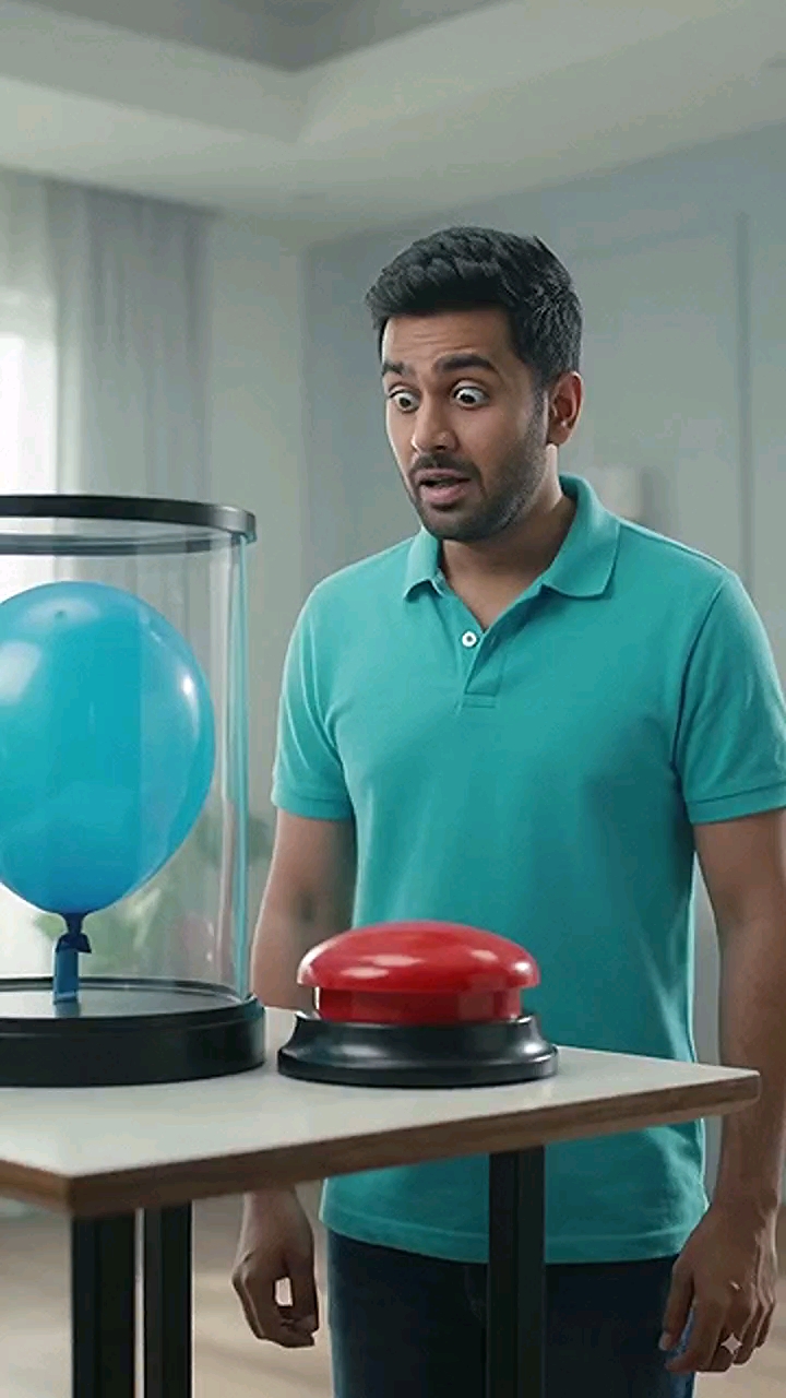 🔴🎈 लाल बटन देखकर हाथ अपने आप चल गया 😂💥