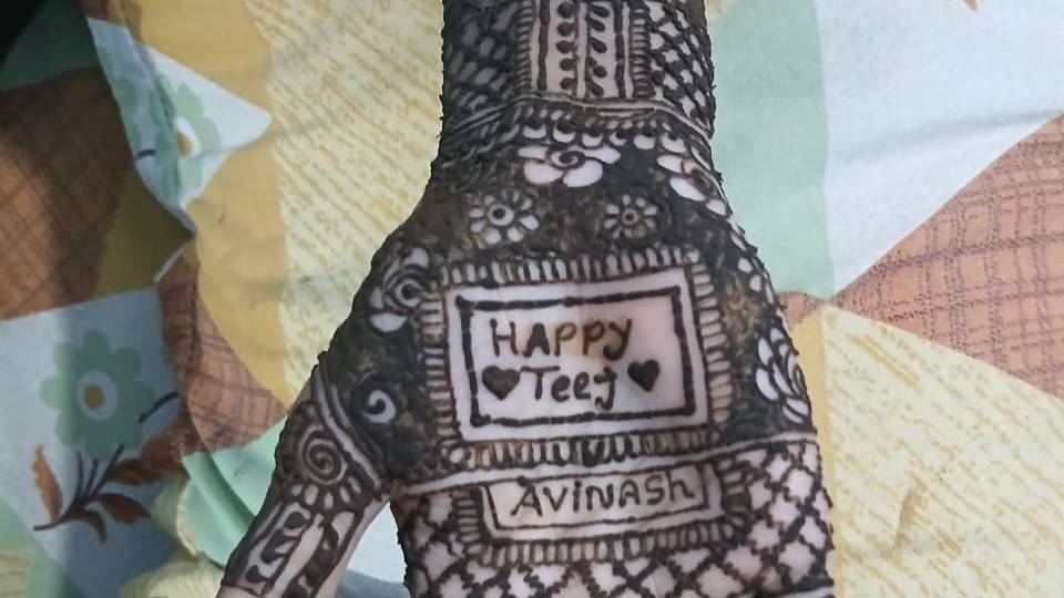 Teej special mehndi ❤️🎀❣️