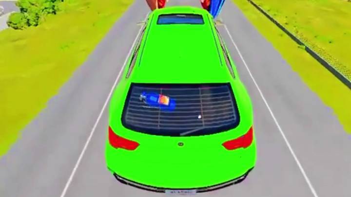 Big and Small Cars vs. Abby Saja - BeamNG.drive