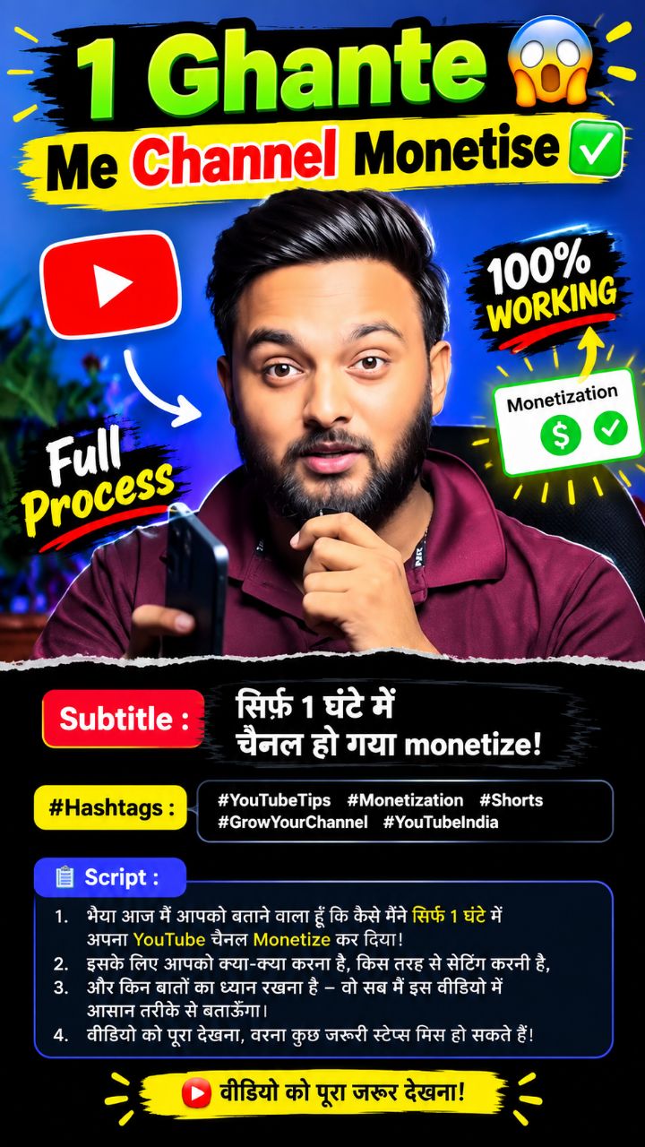 सिर्फ 1 घंटे में चैनल हो गया मॉनिटेज 😱