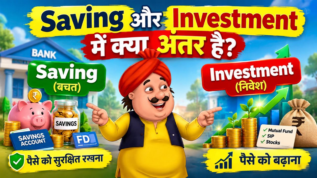Saving and investment mein antar