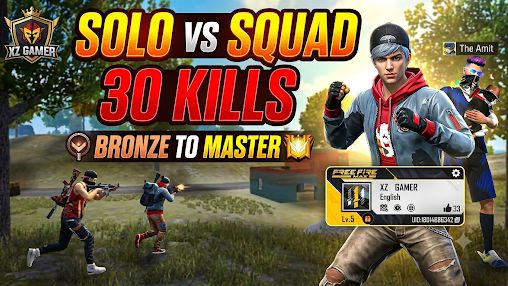 SOLO vs SQUAD 30 KILLS! 🔥 Bronze to Master Rank Push | Garena Free Fire