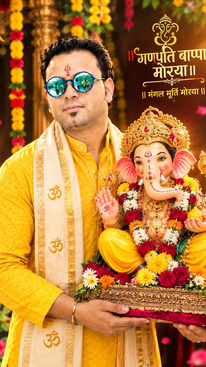 गणपति बप्पा मोरया 🙏❤️ | बप्पा का आशीर्वाद सब पर बना रहे | Ganpati Bappa Morya #shorts
