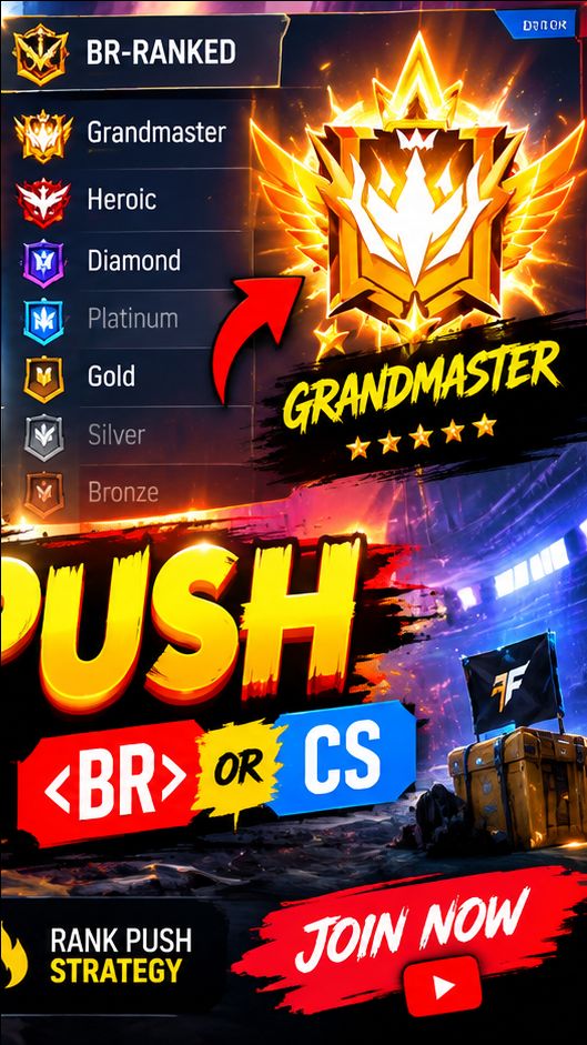 Free fire gameplay rank push